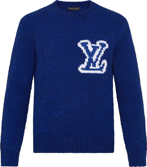 louis vuitton sweater blue|louis vuitton wool sweater.